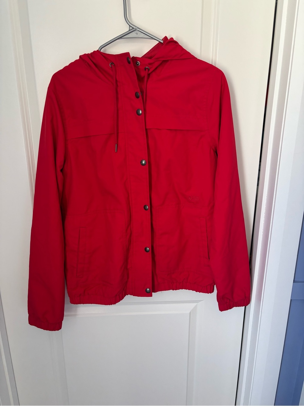 Women’s Red VOLCOM Hooded Rain Resistant Jacket